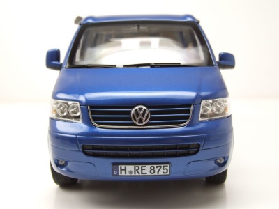 VW T5 Bus California 2003 blau metallic Modellauto 1:18 Norev