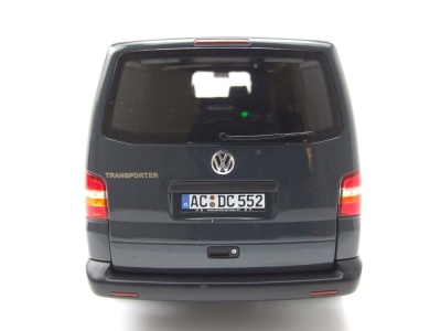 VW T4 Bus Transporter 2003 grau Modellauto 1:18 Norev