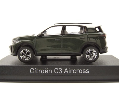 Citroen C3 Aircross 2025 dunkelgrün weiß Modellauto 1:43 Norev