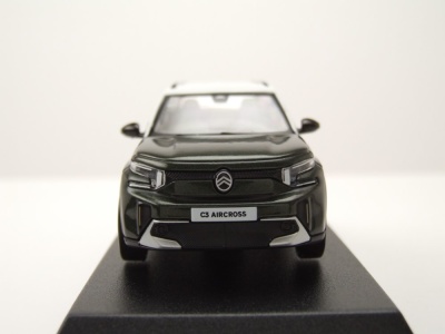 Citroen C3 Aircross 2025 dunkelgrün weiß Modellauto 1:43 Norev