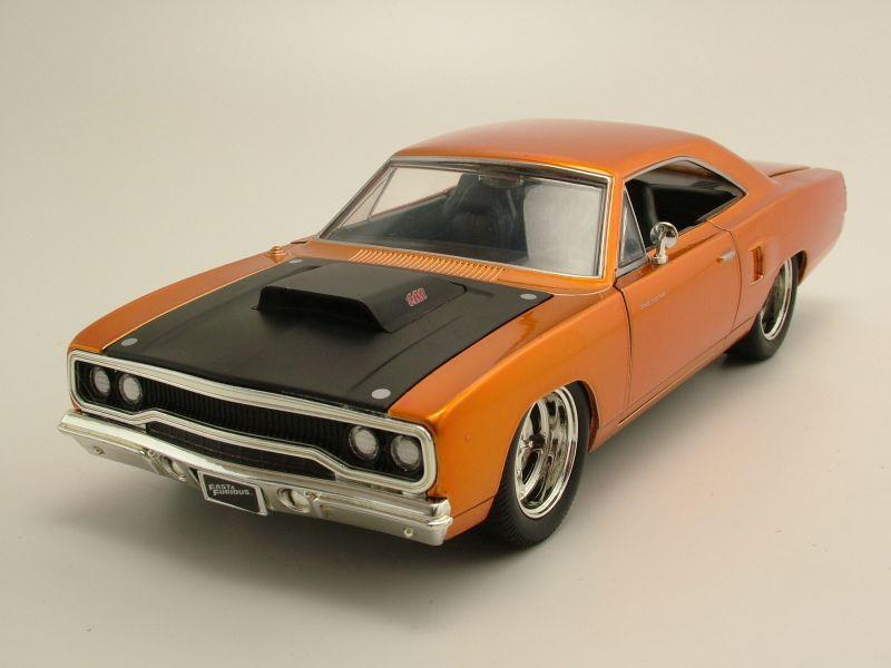 Plymouth Road Runner 1970 kupfer - Dom Fast & Furious Modellauto 1:24 Jada Toys