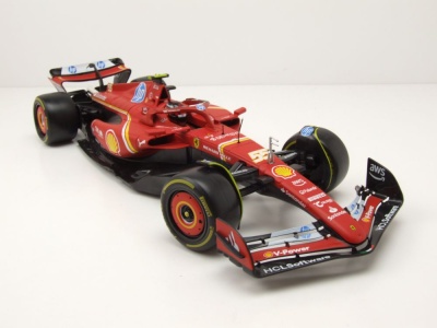 Ferrari SF-24 #16 Formel 1 Imola 2024 rot Sainz Modellauto 1:18 Bburago