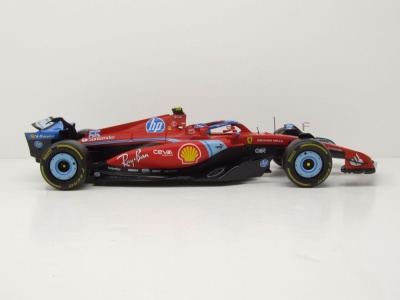Ferrari SF-24 #55 Formel 1 Miami GP 2024 rot Sainz Modellauto 1:18 Bburago