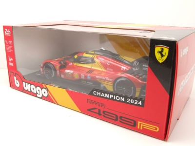 Ferrari 499P #50 Sieger Le Mans 2024 rot Fuoco Molina Nielsen Modellauto 1:18 Bburago