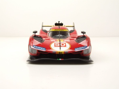 Ferrari 499P #50 Sieger Le Mans 2024 rot Fuoco Molina Nielsen Modellauto 1:18 Bburago