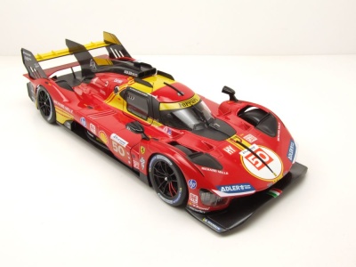 Ferrari 499P #50 Sieger Le Mans 2024 rot Fuoco Molina Nielsen Modellauto 1:18 Bburago