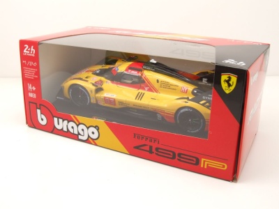 Ferrari 499P #83 Le Mans 2024 gelb Kubica Schwarzman Ye Modellauto 1:24 Bburago