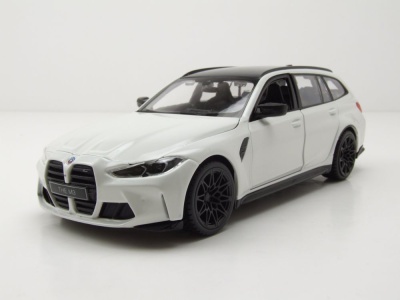 BMW M3 Touring 2023 weiß Modellauto 1:24 Bburago