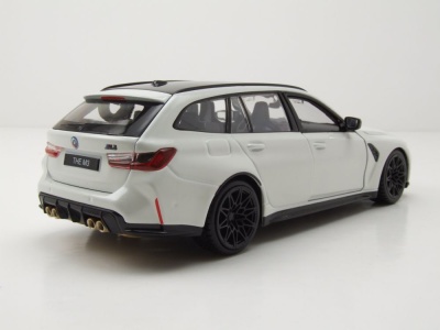 BMW M3 Touring 2023 weiß Modellauto 1:24 Bburago