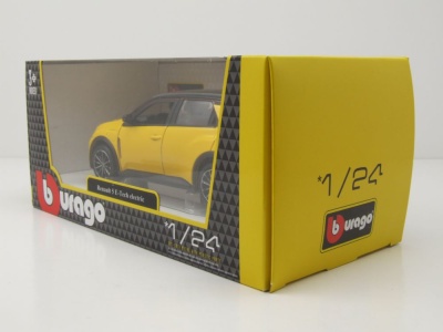 Renault 5 E-Tech gelb Modellauto 1:24 Bburago