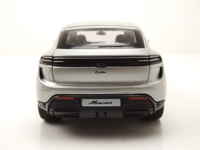 Porsche Macan Turbo E 2024 silber Modellauto 1:24 Bburago