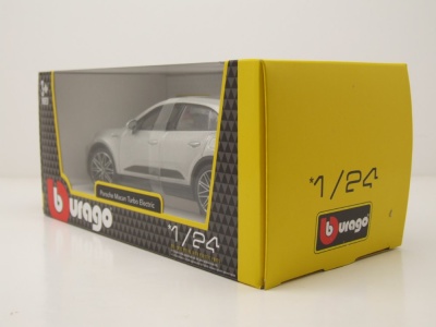 Porsche Macan Turbo E 2024 silber Modellauto 1:24 Bburago