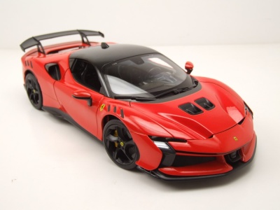 Ferrari SF90 XX Stradale rot Modellauto 1:18 Bburago