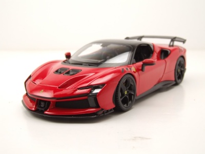 Ferrari SP90 XX Stradale rot Modellauto 1:24 Bburago