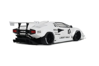 LB-Works Liberty Walk Lamborghini Countach 2023 weiß Modellauto 1:18 GT Spirit