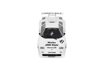 LB-Works Liberty Walk Lamborghini Countach 2023 weiß Modellauto 1:18 GT Spirit