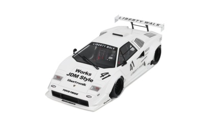 LB-Works Liberty Walk Lamborghini Countach 2023 weiß Modellauto 1:18 GT Spirit