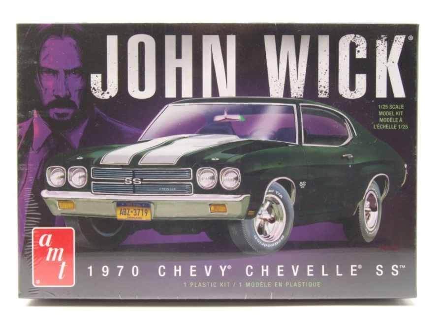 Chevrolet Chevelle SS 1970 John Wick Kunststoffbausatz Modellauto 1:25 AMT