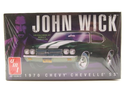 Chevrolet Chevelle SS 1970 John Wick Kunststoffbausatz Modellauto 1:25 AMT