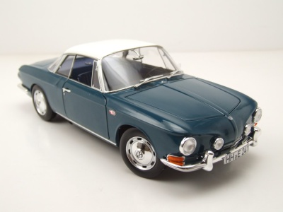 VW Karmann Ghia 1500 Typ 34 1961 dunkelblau weiß Modellauto 1:18 Norev