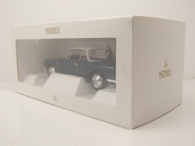 VW Karmann Ghia 1500 Typ 34 1961 dunkelblau weiß Modellauto 1:18 Norev