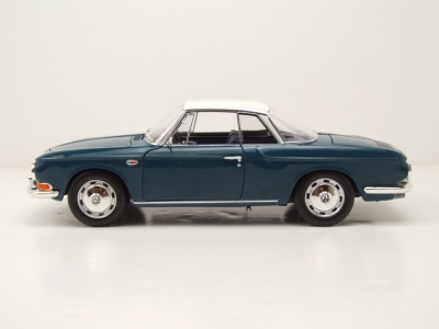 VW Karmann Ghia 1500 Typ 34 1961 dunkelblau weiß Modellauto 1:18 Norev
