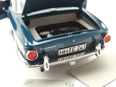 VW Karmann Ghia 1500 Typ 34 1961 dunkelblau weiß Modellauto 1:18 Norev