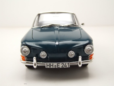 VW Karmann Ghia 1500 Typ 34 1961 dunkelblau weiß Modellauto 1:18 Norev