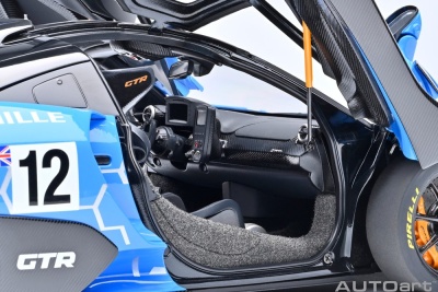 McLaren Senna GTR Presentation #12 blau schwarz Modellauto 1:18 Autoart