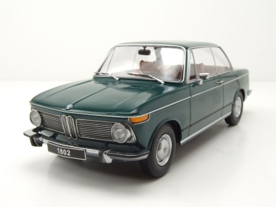 BMW 1802 1.Serie Facelift 1971 dunkelgrün Modellauto...