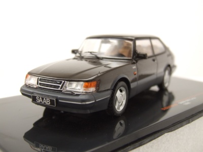 Saab 900 Turbo 1988 schwarz Modellauto 1:43 ixo models