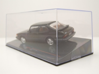 Saab 900 Turbo 1988 schwarz Modellauto 1:43 ixo models