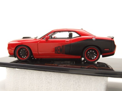 Dodge Challenger SRT8 2009 rot schwarz Modellauto 1:43 ixo models