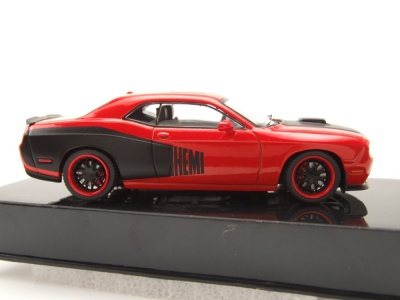 Dodge Challenger SRT8 2009 rot schwarz Modellauto 1:43 ixo models