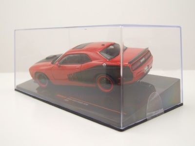 Dodge Challenger SRT8 2009 rot schwarz Modellauto 1:43 ixo models