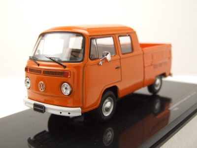 VW T2 DoKa Pritsche 1972 orange Modellauto 1:43 ixo models