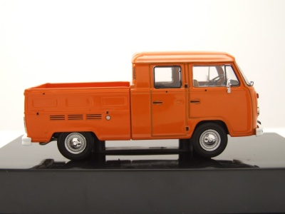 VW T2 DoKa Pritsche 1972 orange Modellauto 1:43 ixo models