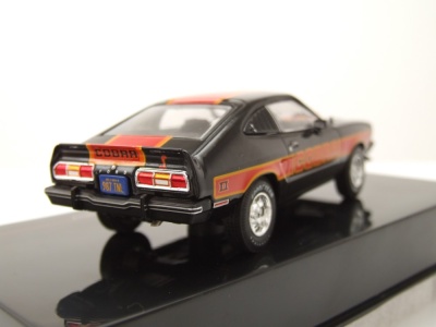Ford Mustang II Cobra 1977 schwarz rot  Modellauto 1:43 ixo models