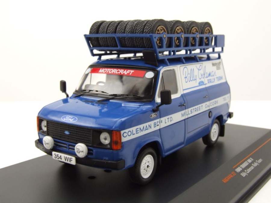 Ford Transit MkI Billy Coleman Rallye Team blau Modellauto 1:43 ixo models