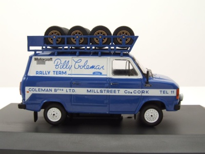 Ford Transit MkI Billy Coleman Rallye Team blau Modellauto 1:43 ixo models