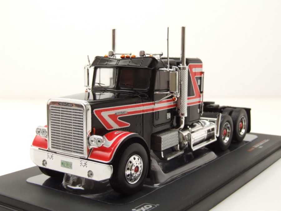 Freightliner FLC 120 64 T Zugmaschine 1977 schwarz rot Modellauto 1:43 ixo models