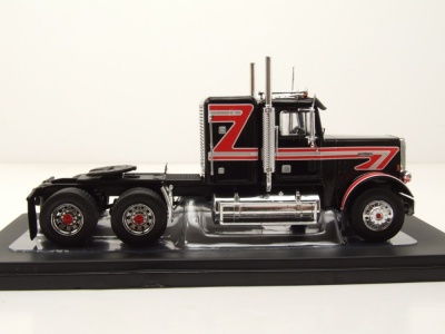 Freightliner FLC 120 64 T Zugmaschine 1977 schwarz rot Modellauto 1:43 ixo models