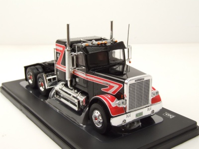 Freightliner FLC 120 64 T Zugmaschine 1977 schwarz rot Modellauto 1:43 ixo models