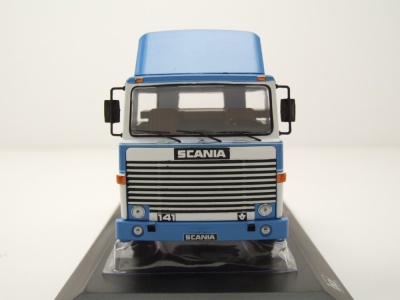 Scania LBT 141 Zugmaschine 1976 blau weiß Modellauto 1:43 ixo models