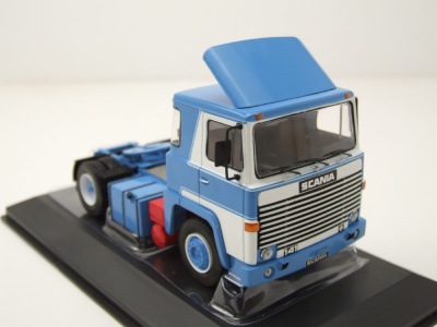 Scania LBT 141 Zugmaschine 1976 blau weiß Modellauto 1:43 ixo models