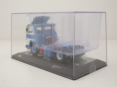 Scania LBT 141 Zugmaschine 1976 blau weiß Modellauto 1:43 ixo models