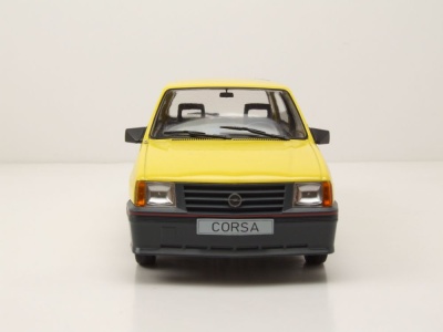 Opel Corsa A SR 1983 gelb Modellauto 1:18 MCG