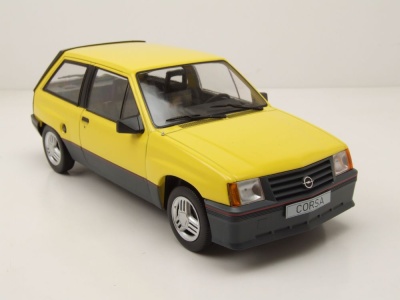 Opel Corsa A SR 1983 gelb Modellauto 1:18 MCG