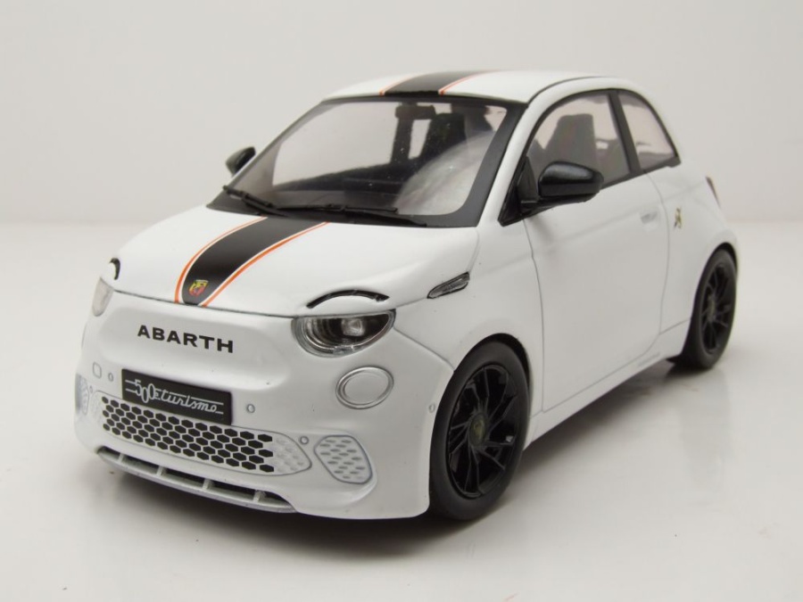 Modellauto Fiat 500e Abarth 2024 weiß 1:18 MCG bei