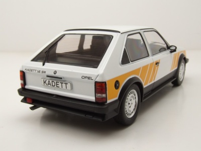 Opel Kadett D SR 1983 weiß gelb Modellauto 1:18 MCG